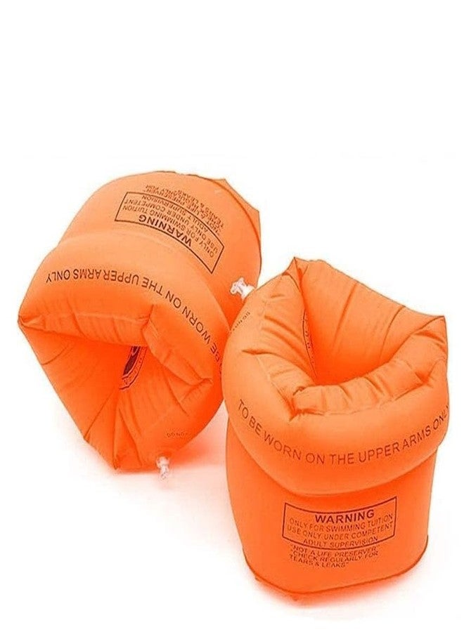 BYTEFUN Inflatable Arm Swimming Floats Bands Floatation Water Wings Swimming Arm Ring Floatie for Children and Adults,Eather Swimming arm Float Band I Pack of 1 Pair - Image 1